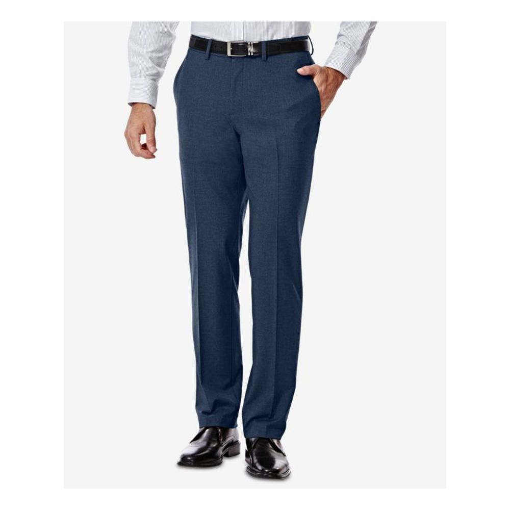 J.M. HAGGER Mens Blue Stretch, Slim Fit Pants 32 X 32